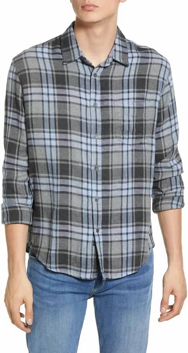 NEW RAILS lennox shirt in dark water